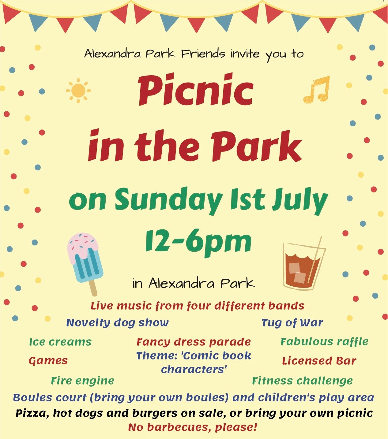 Picnic in the Park 2018 (Click for details) | Alexandra Park Bath